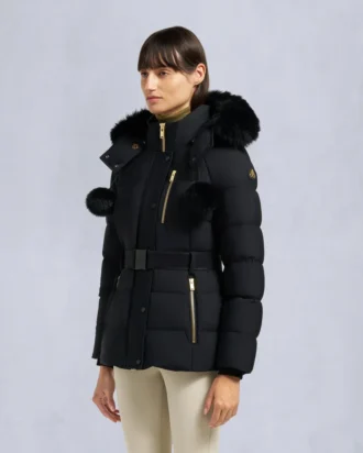 Giacca con bordi in shearling Nyluxe Cambria della serie Gold