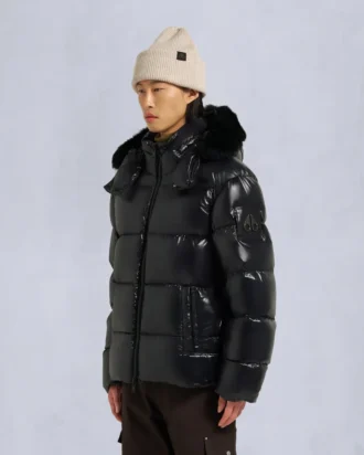 Giacca Kings Puffer con bordi in shearling