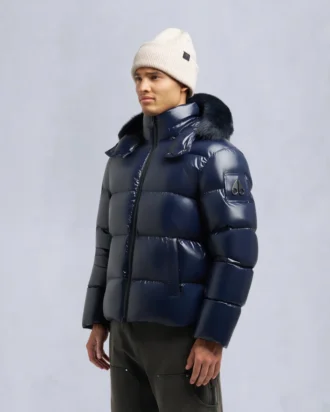 Giacca Kings Puffer con bordi in shearling