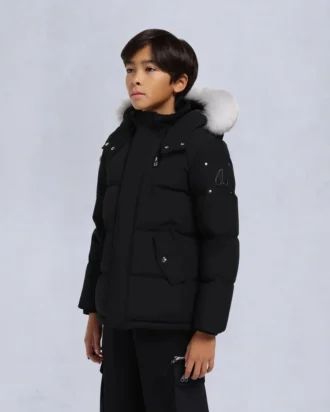 Giacca unisex originale con bordo in shearling 3Q per bambini