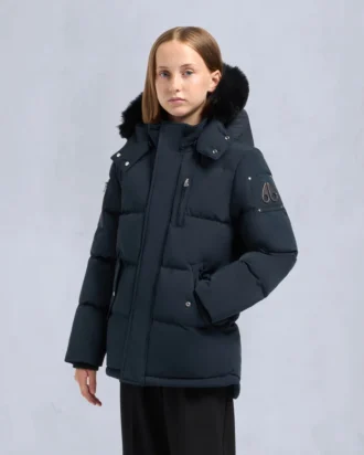 Giacca unisex originale con bordo in shearling 3Q per bambini