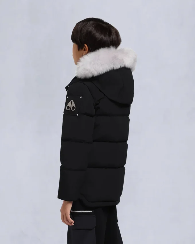 Giacca unisex originale con bordo in shearling 3Q per bambini