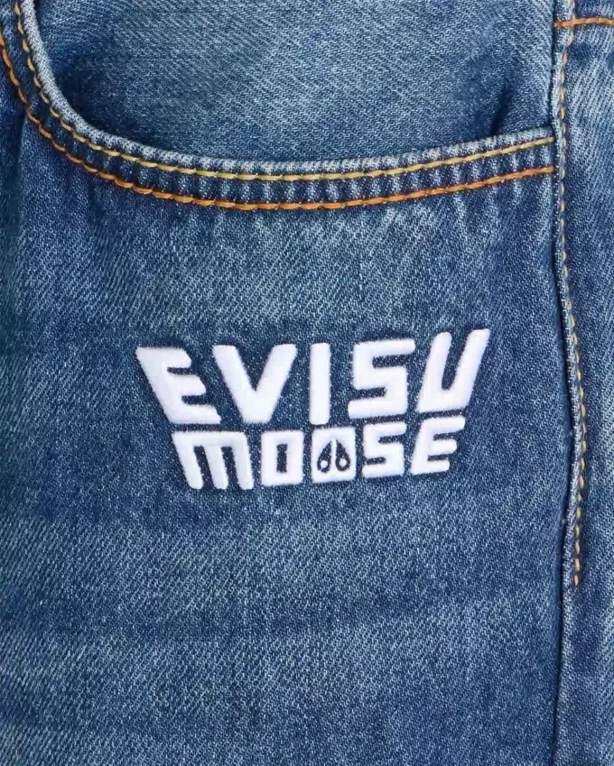 Jeans a gamba dritta Evisu X Moose