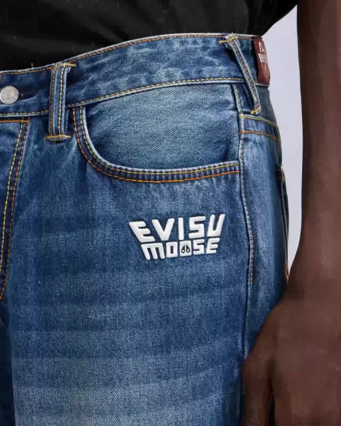 Jeans a gamba dritta Evisu X Moose