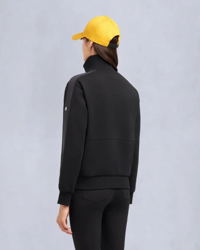 Maglione con zip a un quarto Mix Media