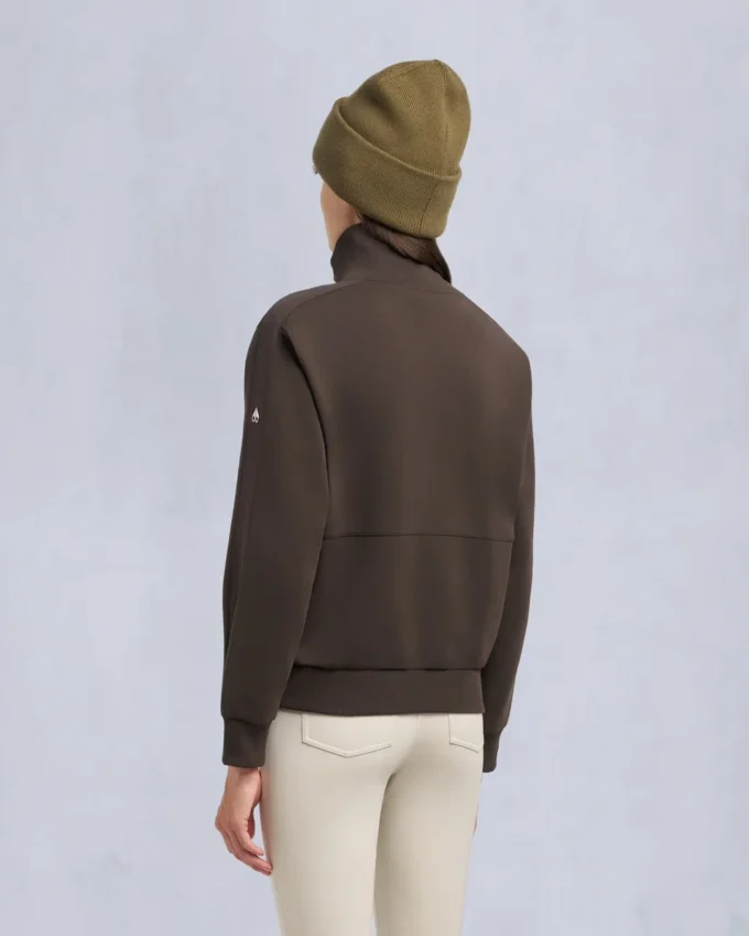 Maglione con zip a un quarto Mix Media