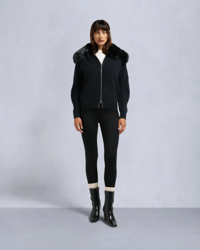 Maglione con zip integrale Corina