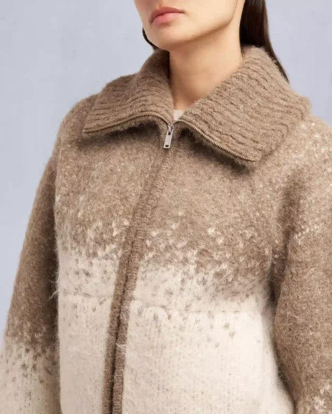 Maglione Palmer con zip integrale