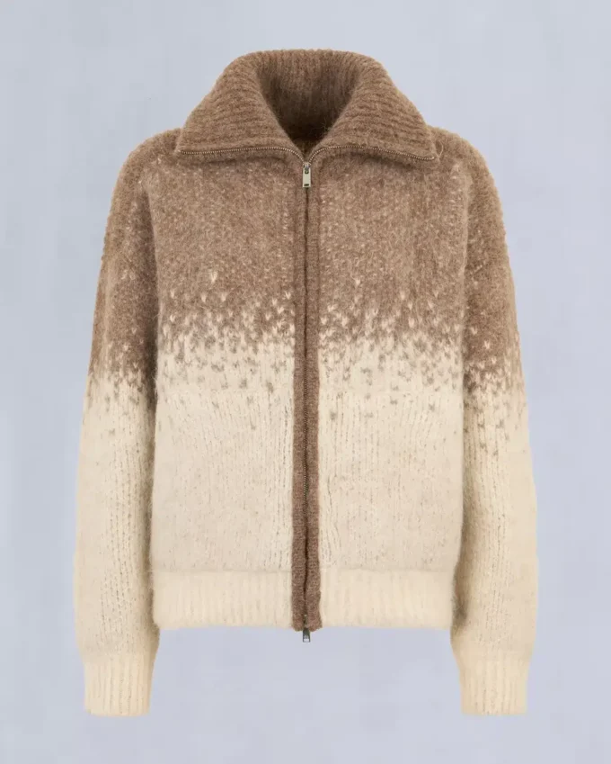 Maglione Palmer con zip integrale