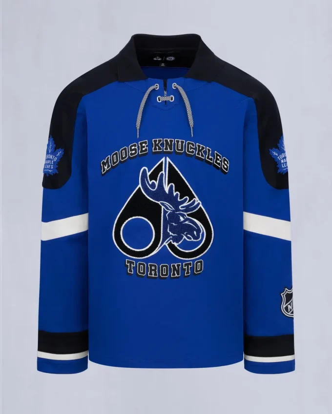 Nhl X Moose Knuckles Maple Leafs Polo