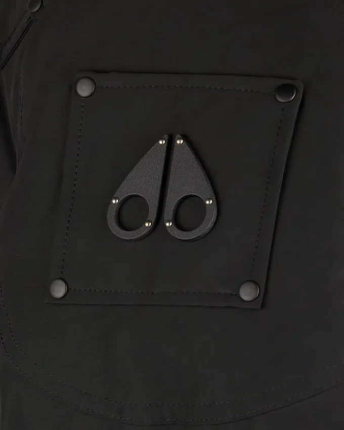 Parka Big Ridge con bordi in shearling color onice