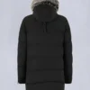 Parka Big Ridge con bordi in shearling color onice