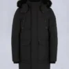 Parka Big Ridge con bordi in shearling color onice
