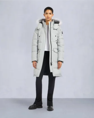 Parka Causapscal in shearling color onice