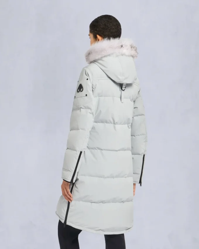 Parka Causapscal in shearling color onice