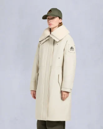 Parka con bordi in shearling originale