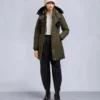 Parka con bordi in shearling Stirling della serie Gold