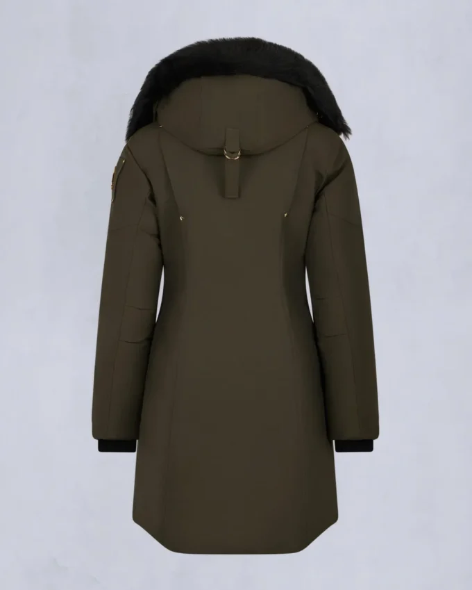 Parka con bordi in shearling Stirling della serie Gold