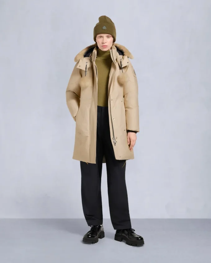 Parka con bordi in shearling Stirling originale