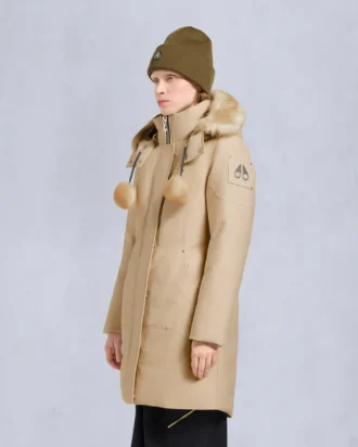 Parka con bordi in shearling Stirling originale