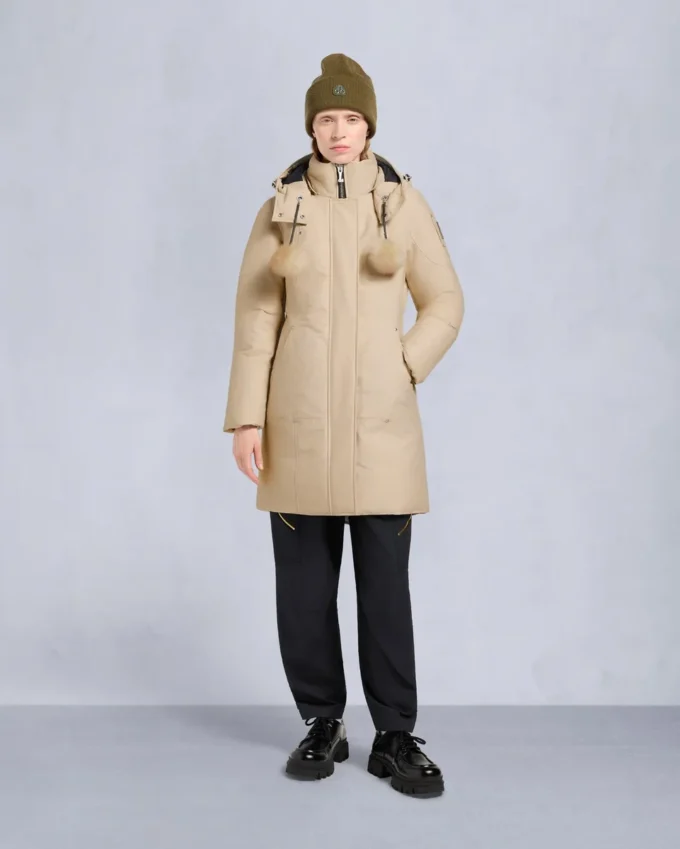 Parka con bordi in shearling Stirling originale