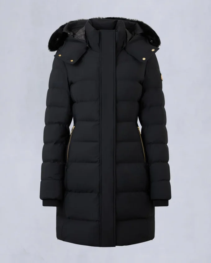 Parka Gold Series Nyluxe Watershed con bordi in shearling