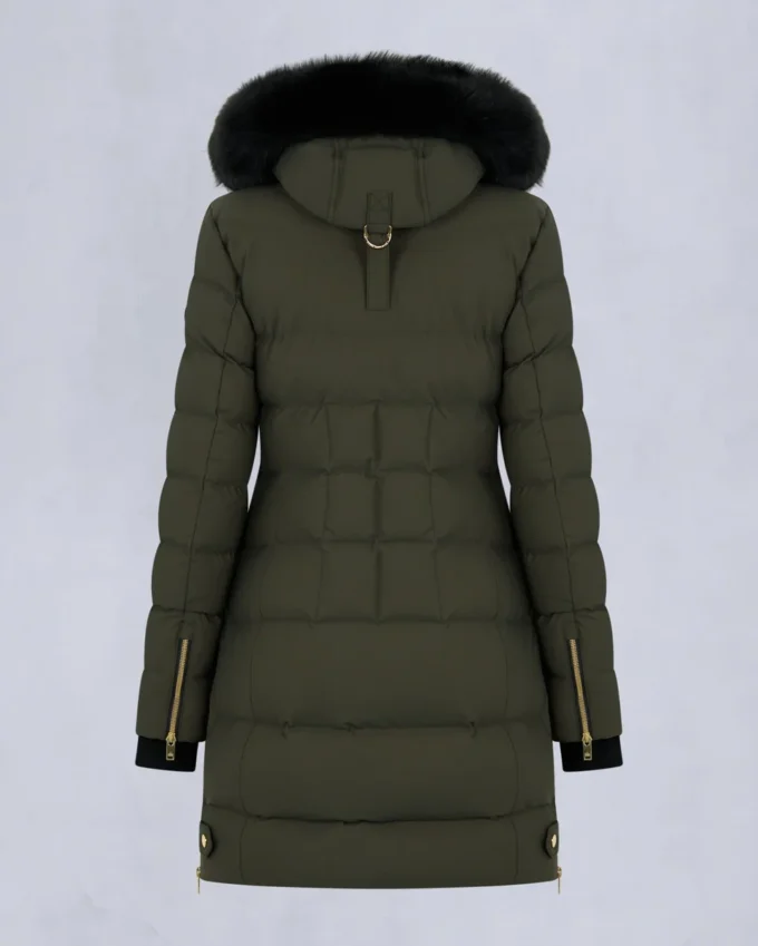Parka Gold Series Nyluxe Watershed con bordi in shearling