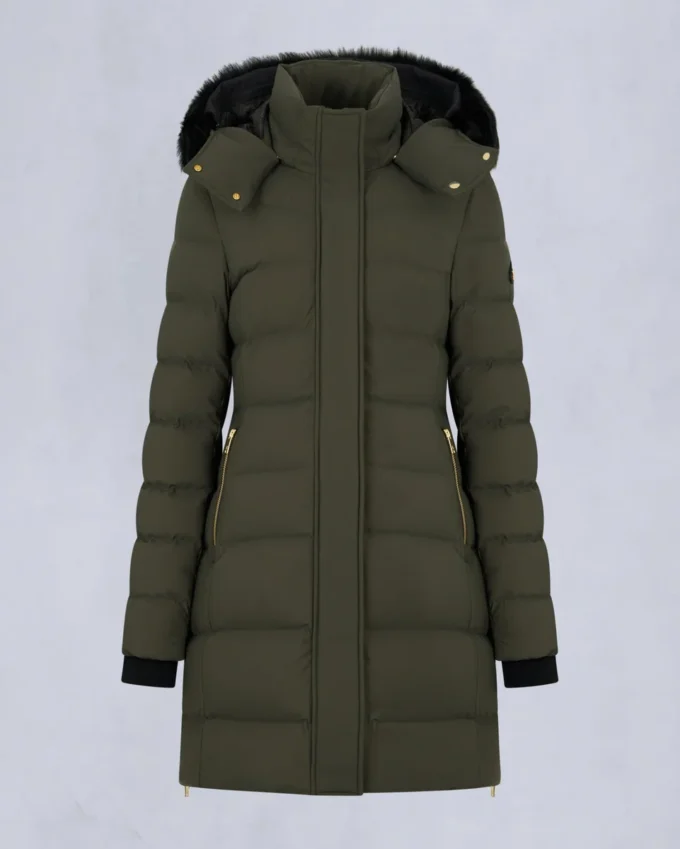 Parka Gold Series Nyluxe Watershed con bordi in shearling