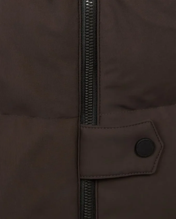 Parka Nyluxe Chelia con bordo in shearling