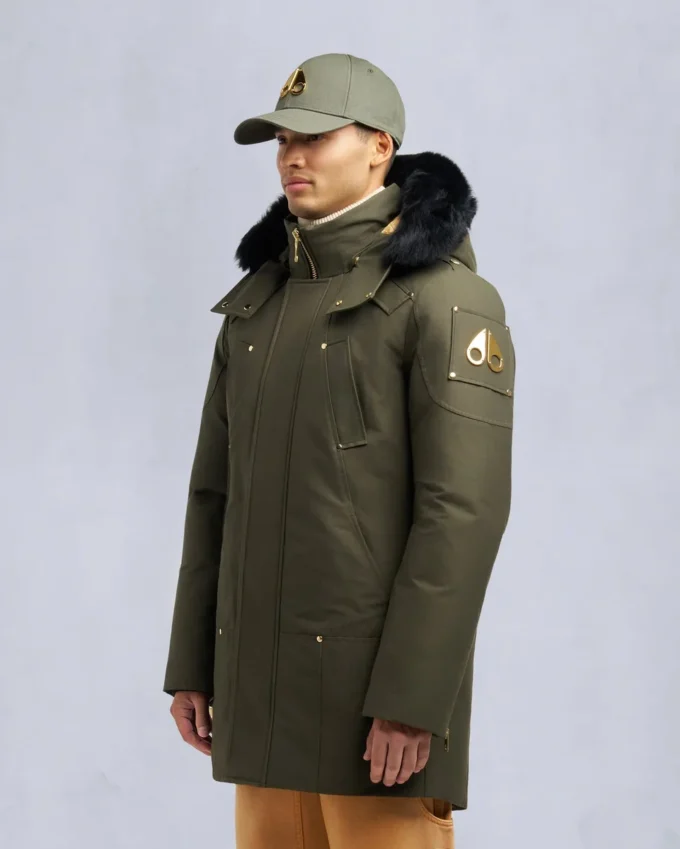 Parka Stirling con bordi in montone della serie Gold