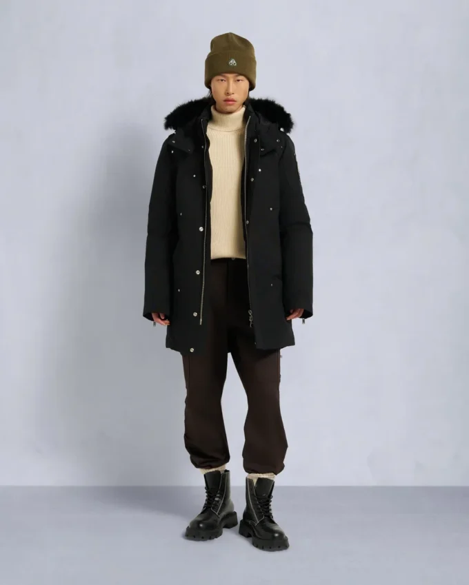 Parka Stirling con bordi in shearling originale