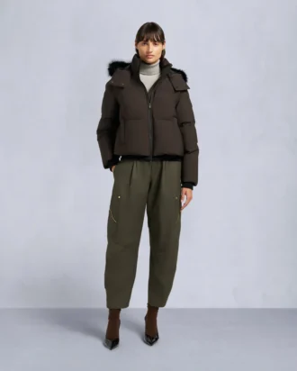 Piumino con bordi in shearling Nyluxe Misti