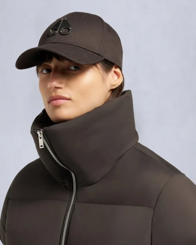 Piumino corto con bordo in shearling Belle Dune