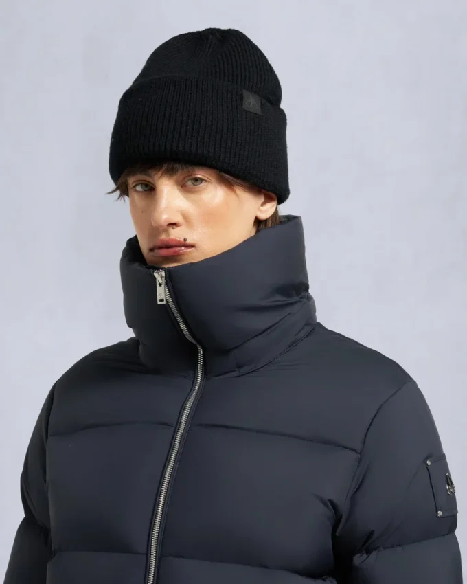 piumino lungo con bordo in shearling Belle Dune