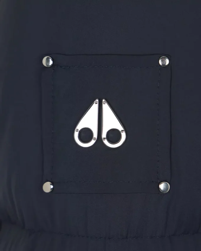 piumino lungo con bordo in shearling Belle Dune